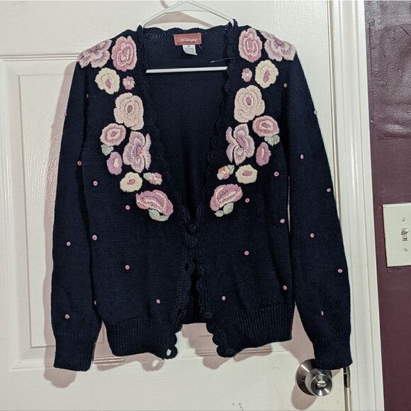 Worthington embroidery cardigan   - Picture 1 of 6